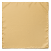 SOLID GOLD SILK CRAVAT & POCKET SQUARE SET